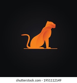 Ilustraciones de la plantilla de diseño del logotipo del tigre.