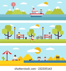 Illustrations "Travel and active rest"