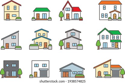住宅街 イラスト のイラスト素材 画像 ベクター画像 Shutterstock