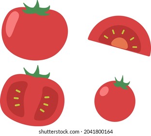 トマト 断面 のイラスト素材 画像 ベクター画像 Shutterstock