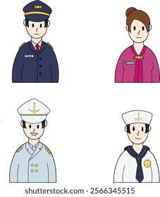 illustrations of various types of profession