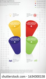 illustrations vector of 3d infographics design and business marketing icons with 4 options or processes layout, diagram, annual report, web design. eps10