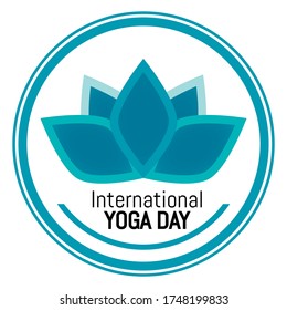 Illustrations Vector of Abstract Yoga Day Logo. Good for your logo 