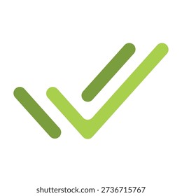 Illustrations Vector of Double Check Mark Icon for Ui_ Flat Icon