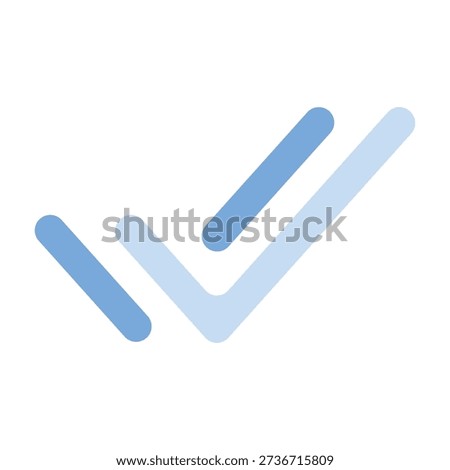 Illustrations Vector of Double Check Mark Icon for Ui_ Duo Tone Icon