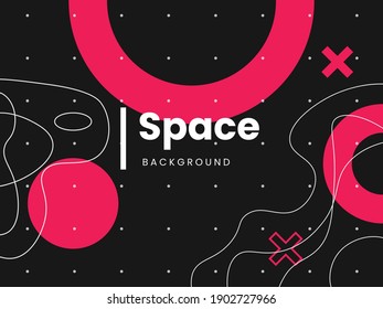 illustrations vector graphic background space abstract , perfect for landing page, banner, wallpaper, print material. eps10