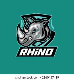 Illustrations Vector Graphic of Rhino Perfect to Esport, Sport, Football Team