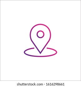illustrations vector icon sketch location icon. Pin Location Icon.