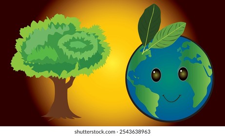 Illustrations or vectors for the needs of commemorating Earth Day which is always commemorated every year as an effort to preserve the earth.