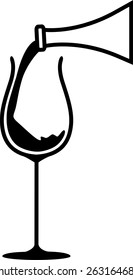 Illustrations wine,glass
