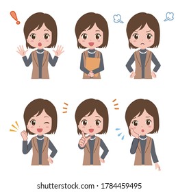 Illustrations of women in various poses	