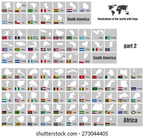 Illustrations World Flags Capitals Stock Vector (Royalty Free ...