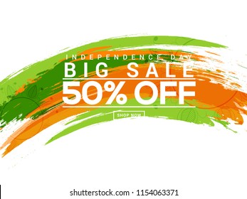 illustration,sale banner or sale poster for indian independence day celebration.