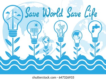illustration,save world save life