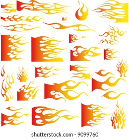 Illustratition of Flames-Vector