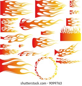 Illustratition of Flames-Vector