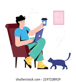 An illustrative flat vector of product marketing 