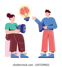 An illustrative flat vector of product marketing 