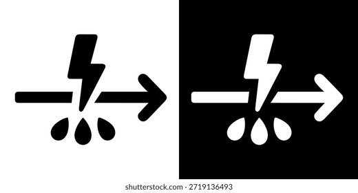 An illustrative icon signifying camera flash operation combined with red-eye reduction feature
