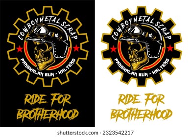 ILLUSTRATIVE IMAGE OF A SKULL MOTORCYCLE DRIVER