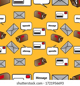 Illustrative Message object illustration, suitable for those of you who use it as a social background of media, wall hangings, etc.