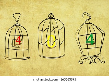 Representação ilustrativa de 404 capturados na gaiola 