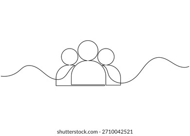 Illustrative representation of human connection and teamwork in a simple style.