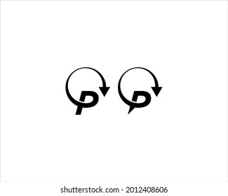 illustraton vector graphic of p letter logo icon