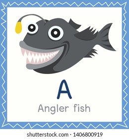 Illustrator of A for Angler fish animal