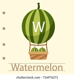 Illustrator of balloon w watermelon