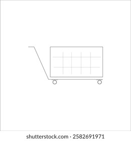 Illustrator basket icon, suitable as a symbol, website, mobile, template, flat, outline icon