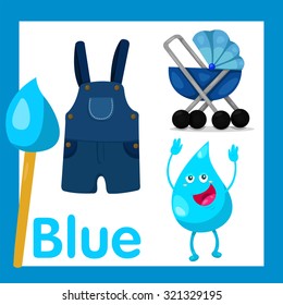 Illustrator of Blue color