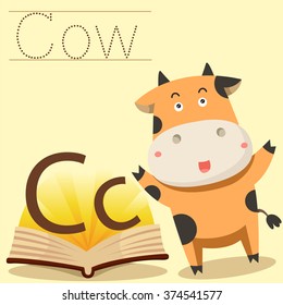 Illustrator of C for Cow vocabulary