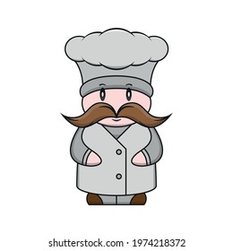 An illustrator of chef. Can be able with Illustrator 10 EPS.