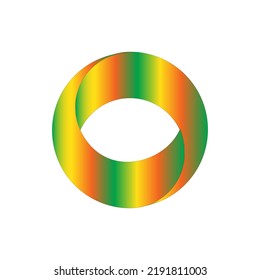An illustrator of a circular colorful bright ring