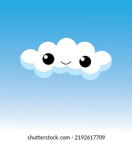  Illustrator Cute Smile Cloud Cartoon