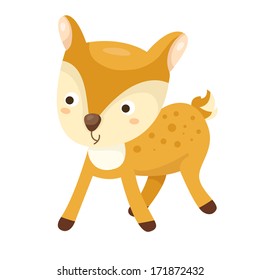 Illustrator of deer cartoon