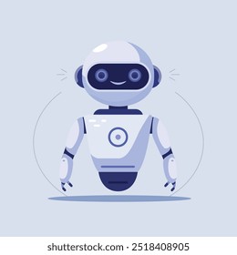Illustrator Design of AI-Powered Chatbot Interface for Modern, Seamless Messaging and Communication with Minimalist, User-Friendly UI Elements.