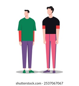 illustrator design, character design, boys 