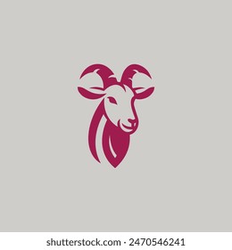 Illustrator design Creative Goat logo design goat icon modern company logo, Goat logo icon vector design