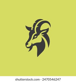 Illustrator design Creative Goat logo design goat icon modern company logo, Goat logo icon vector design