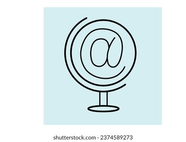 illustrator design  vector eps file,creative line art icon illustration design for background color full line art icon out line vector.