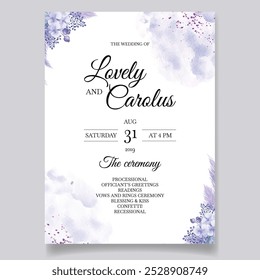 Illustrator and designer. Wedding Invites, save the date, Birthday Invites, Video Invites, E-Cards. Elegant and Unique Floral Invitation Card.