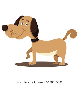 Illustrator of dog smile