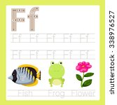 Illustrator of F exercise A-Z cartoon vocabulary 