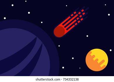 illustrator flat design galaxy lovely kids
