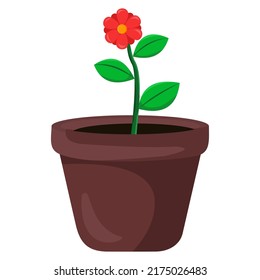Illustrator of flower In Pots