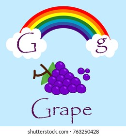Illustrator of G alphabet font.