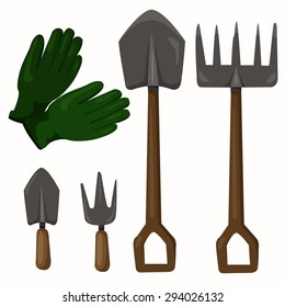 Illustrator of Gardening Tools set