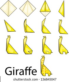 Illustrator of Giraffe origami